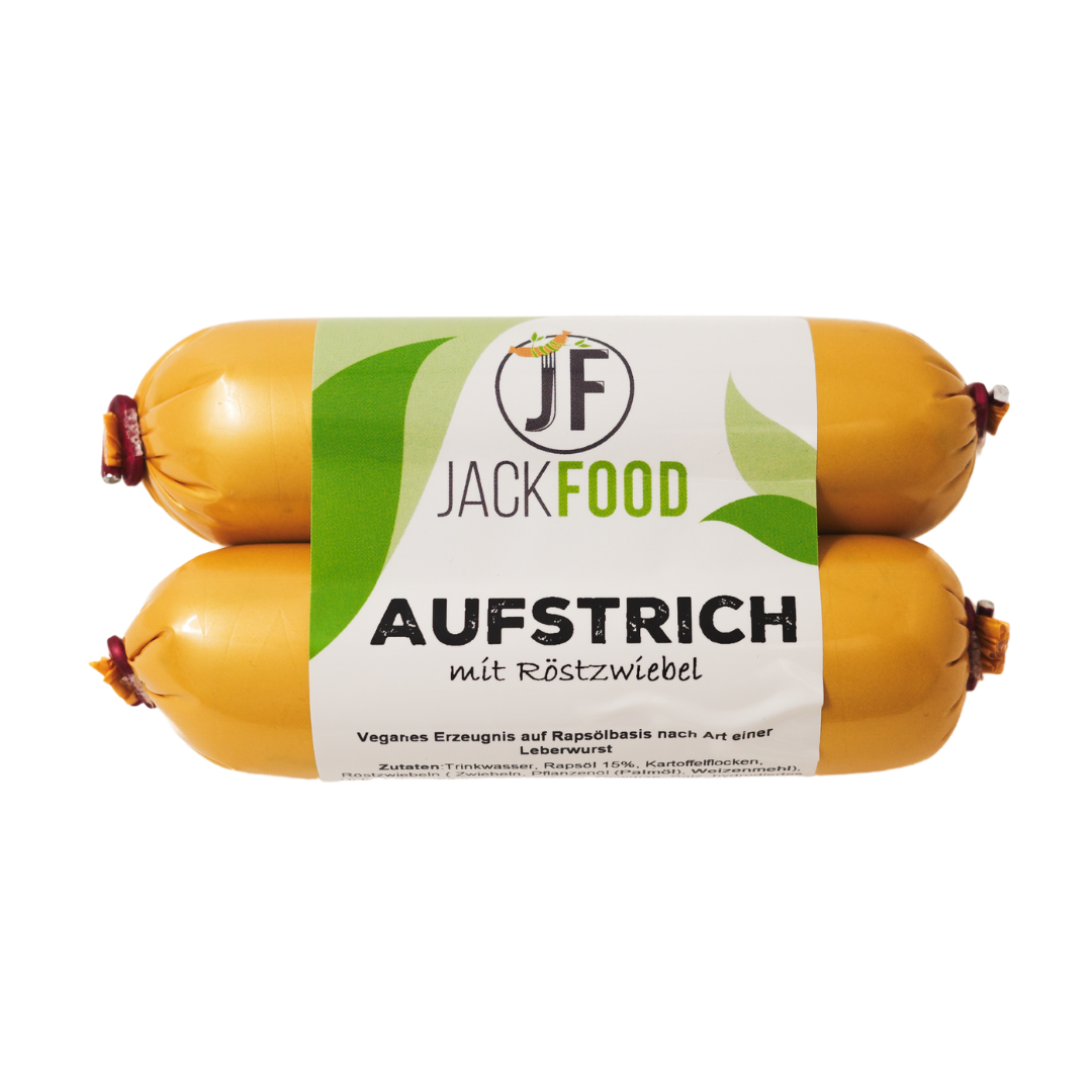 Zweierpack des Veganen Röstzwiebel Aufstrichs.