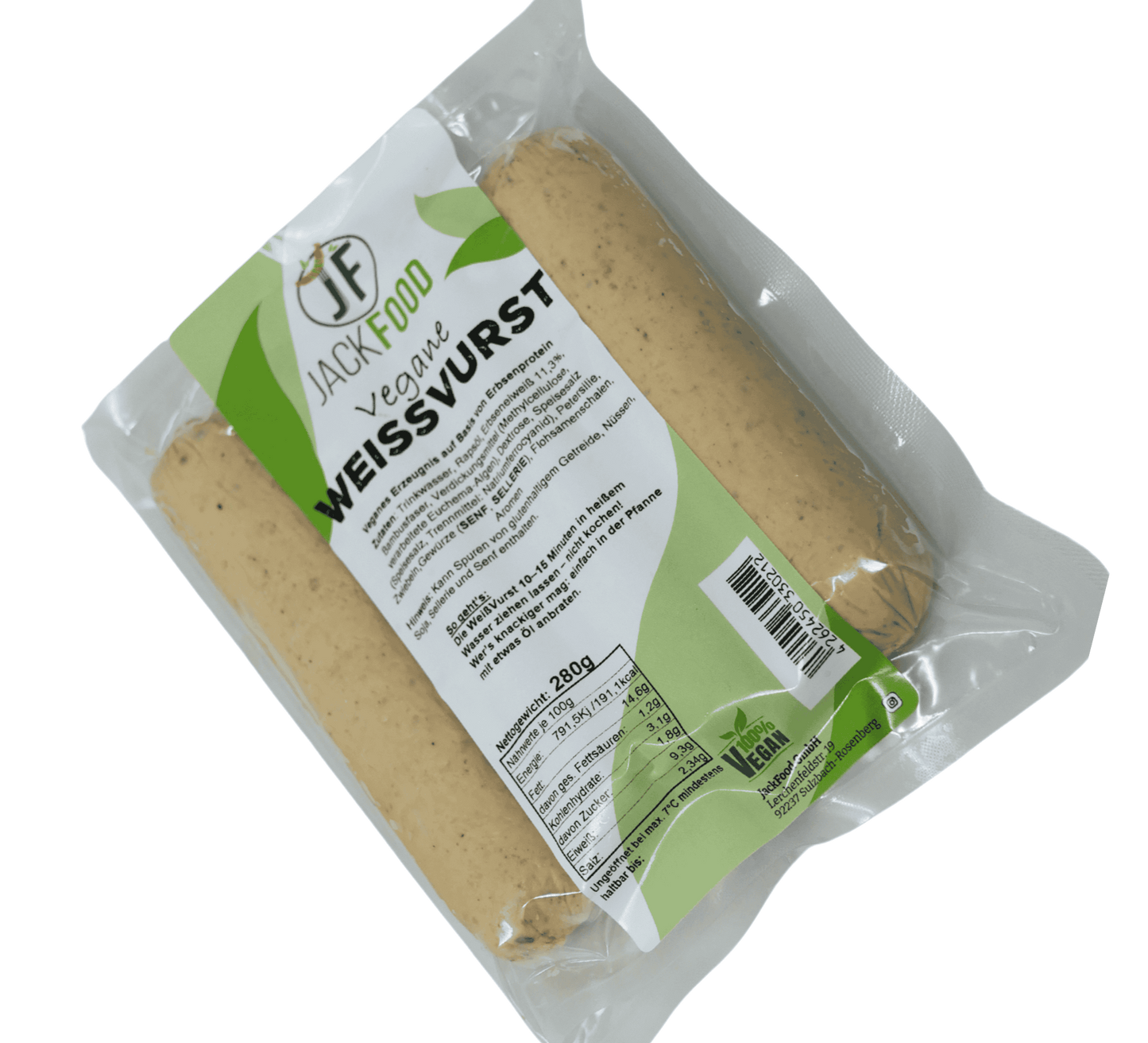Vegane Weißwurst - WeißVurst (4er Pack)