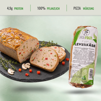 Veganer Pizza Leberkäse (gebacken) - Herzhafter LeVerkäse mit Pizza Charakter