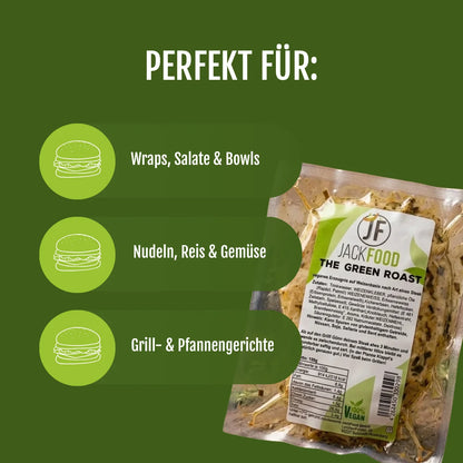 Verwendungsideen für JackFoods Seitan Steak mit Kräuter Geschmack.