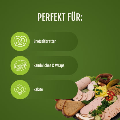 Verwendungsempfehlungen für die vegane Paprika Lyoner von JackFood.