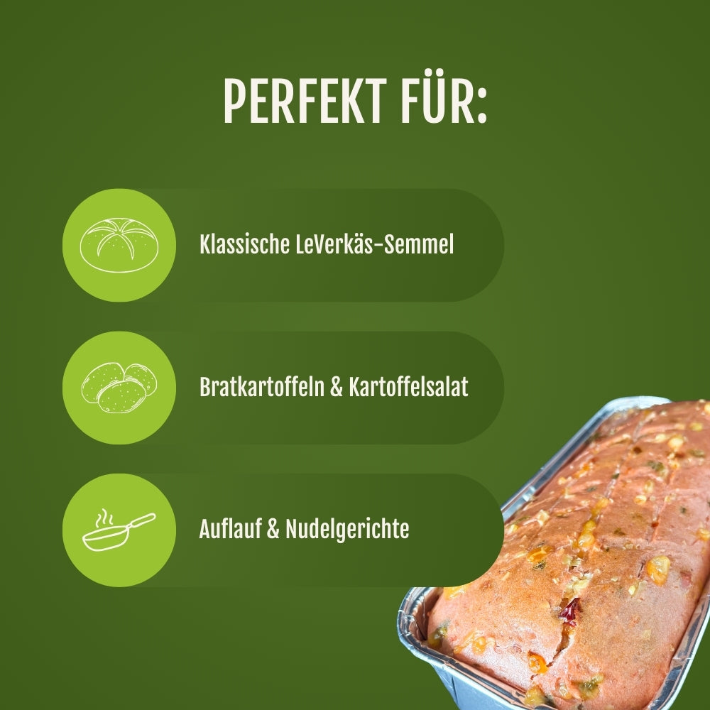 Verwendungsempfehlungen für den veganen Chili Cheese Leberkäse von JackFood.
