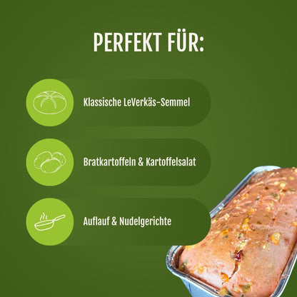 Verwendungsempfehlungen für den veganen Chili Cheese Leberkäse von JackFood.