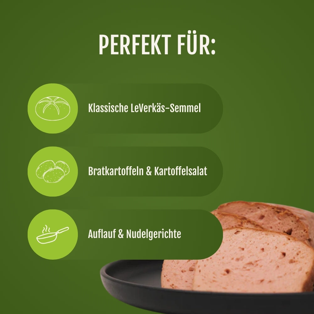 Verwendungsempfehlungen für den veganen Fleischkäse von JackFood.