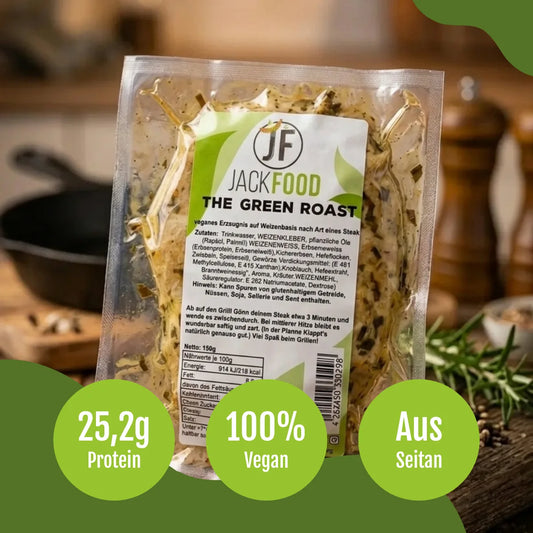 Das Seitan Steak "The Green Roast" von Jackfood.